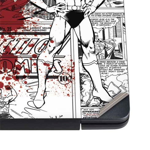 DC Comics Superman Comic Pattern Logo in Red Dell Vostro Skin